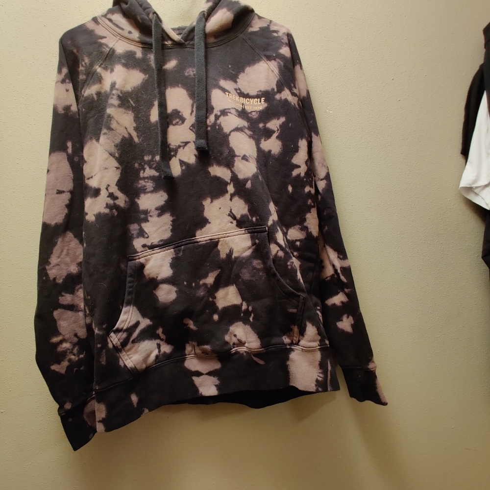 Men's tie dye Trek bicycle hoodie size large - Picture 10 of 11